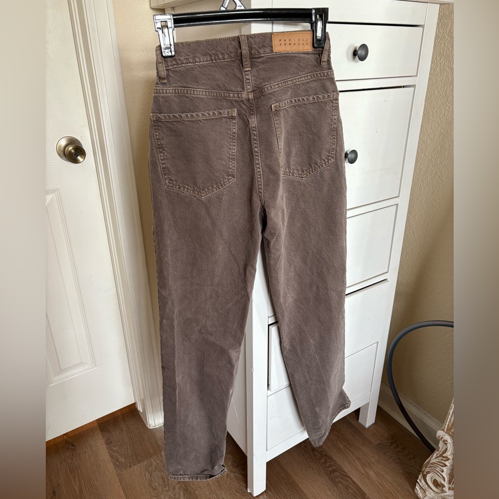 PAC Sun Brown Wash Dad Jeans